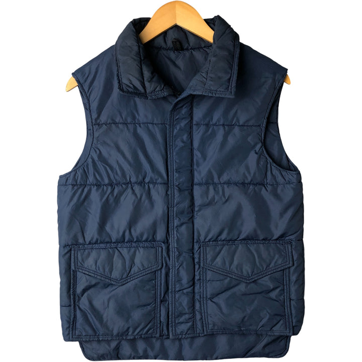 Vintage 1980'S Frostline padded vest, size L, men's Nylon navy blue type Vintage Second Hand