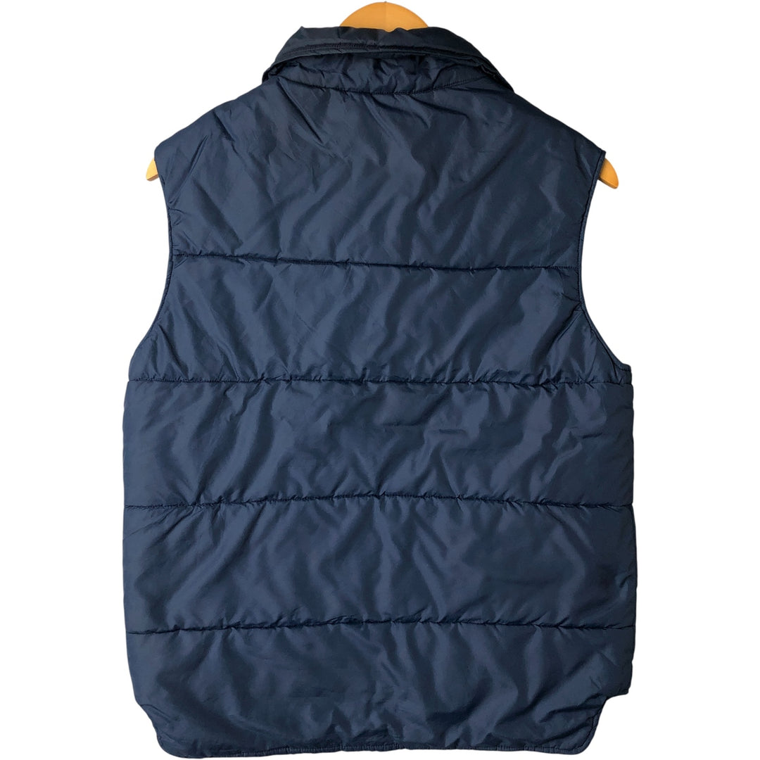 Vintage 1980'S Frostline padded vest, size L, men's Nylon navy blue type Vintage Second Hand