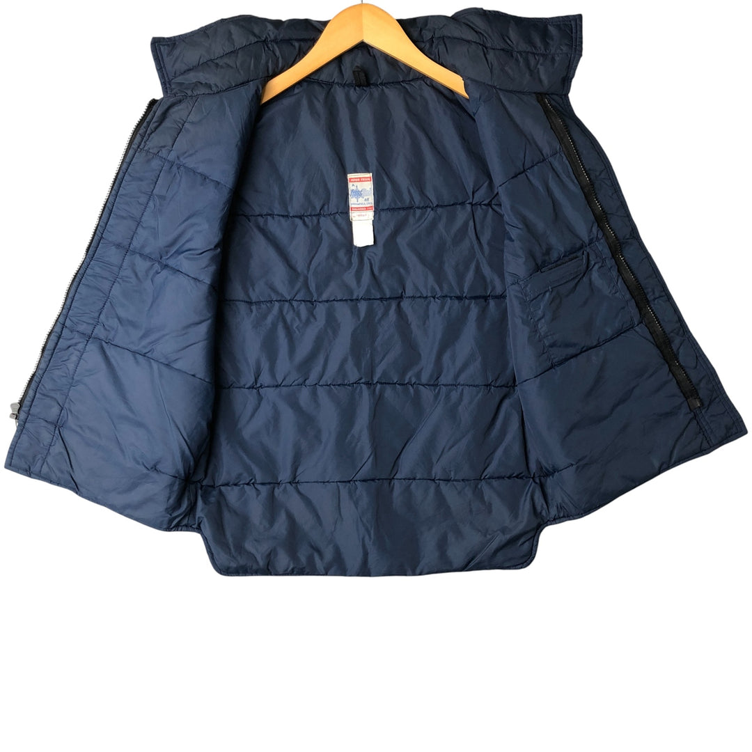 Vintage 1980'S Frostline padded vest, size L, men's Nylon navy blue type Vintage Second Hand