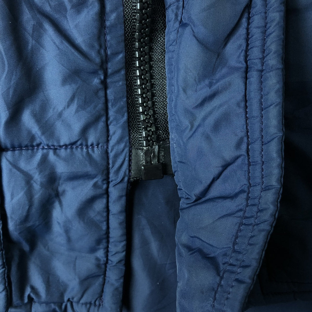 Vintage 1980'S Frostline padded vest, size L, men's Nylon navy blue type Vintage Second Hand