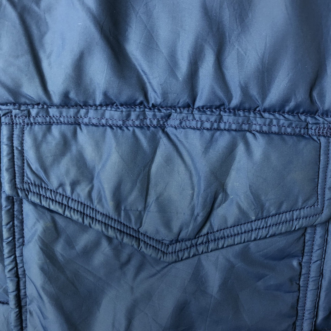 Vintage 1980'S Frostline padded vest, size L, men's Nylon navy blue type Vintage Second Hand