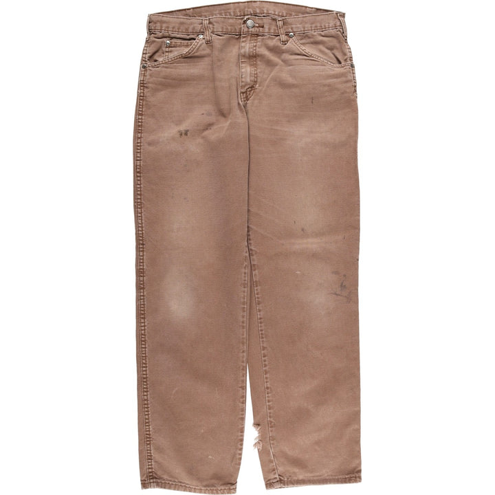 Dickies Duck Work Pants Men's W34 cotton brown type Vintage Second Hand
