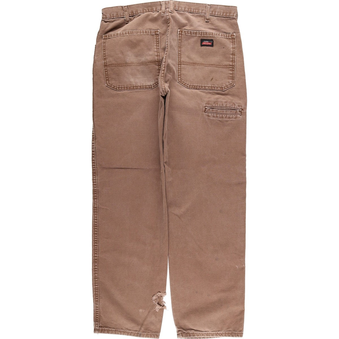 Dickies Duck Work Pants Men's W34 cotton brown type Vintage Second Hand