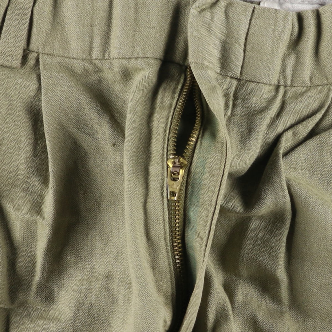 Dockers Premium Two-Pleated Cotton and Linen Pants, Men's Size W30 linen Khaki type Vintage Second Hand