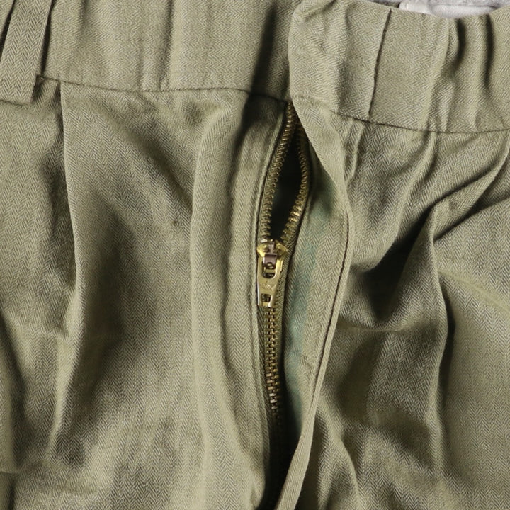 Dockers Premium Two-Pleated Cotton and Linen Pants, Men's Size W30 linen Khaki type Vintage Second Hand