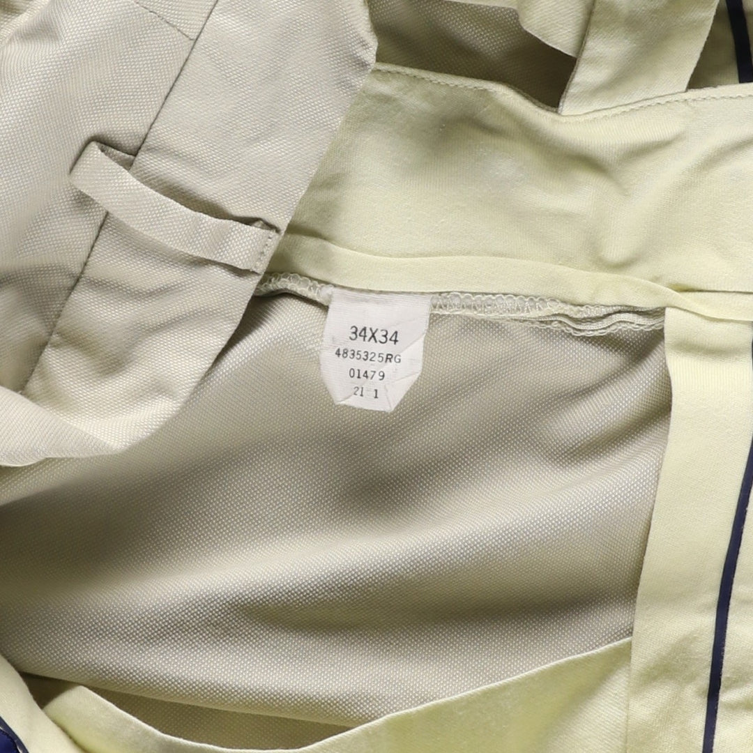 Ralph Lauren POLO GOLF two-pleat slacks, men's size W33 polyester Beige type Vintage Second Hand
