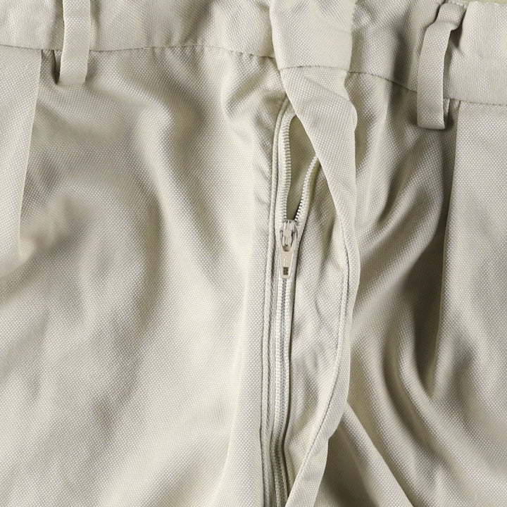 Ralph Lauren POLO GOLF two-pleat slacks, men's size W33 polyester Beige type Vintage Second Hand