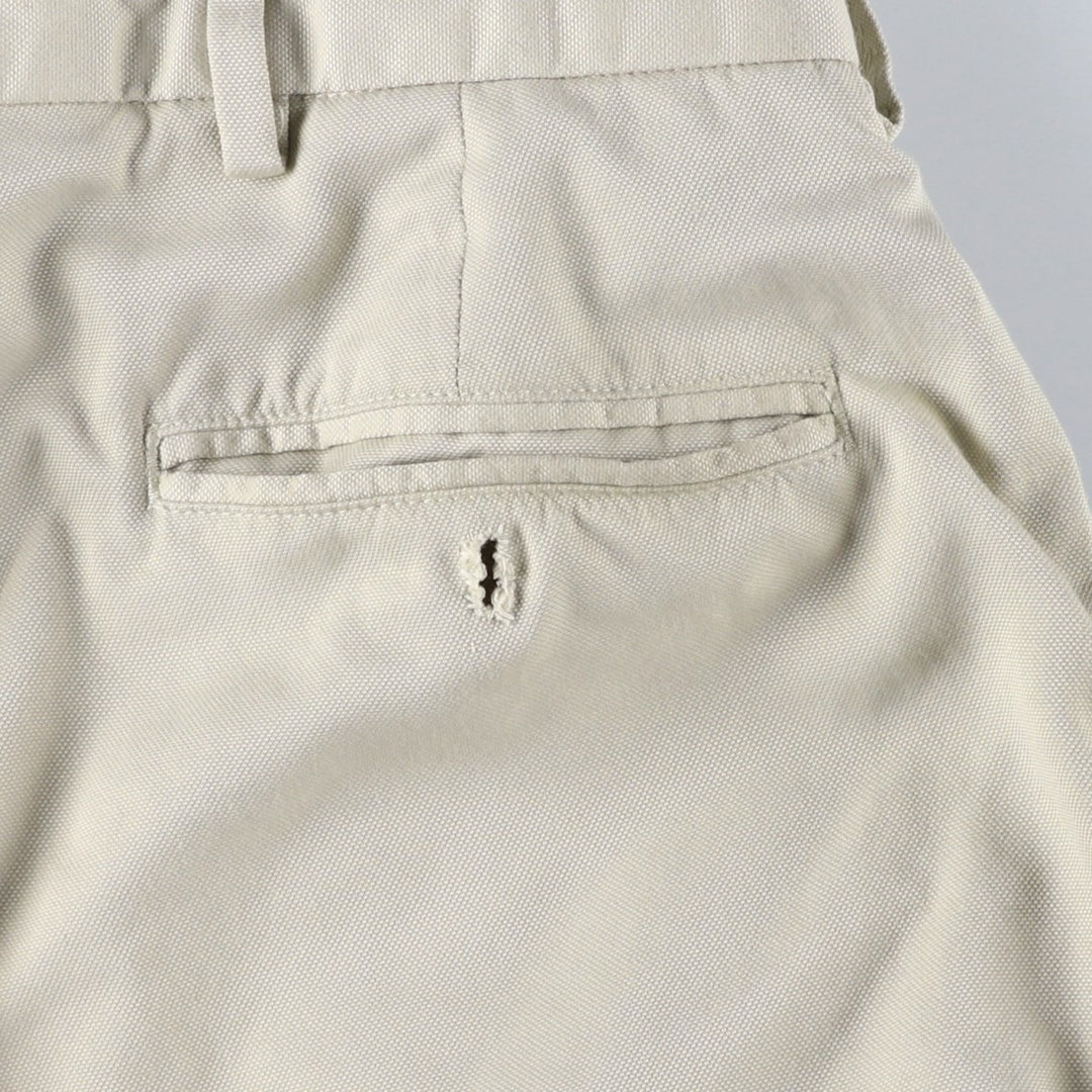 Ralph Lauren POLO GOLF two-pleat slacks, men's size W33 polyester Beige type Vintage Second Hand