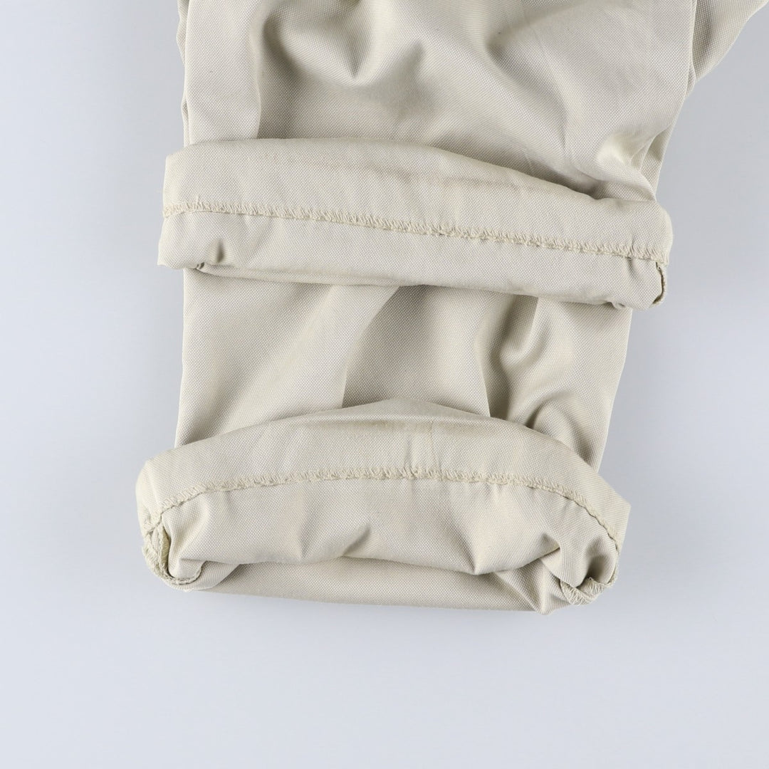 Ralph Lauren POLO GOLF two-pleat slacks, men's size W33 polyester Beige type Vintage Second Hand