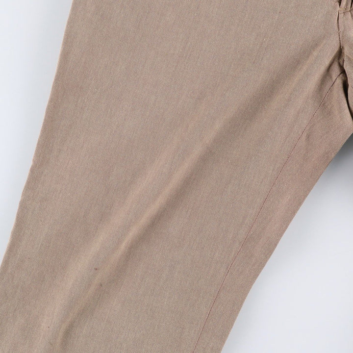 Ralph Lauren POLO by Ralph Lauren two-pleat slacks, men's size W31 cotton beige type brown Vintage Second Hand