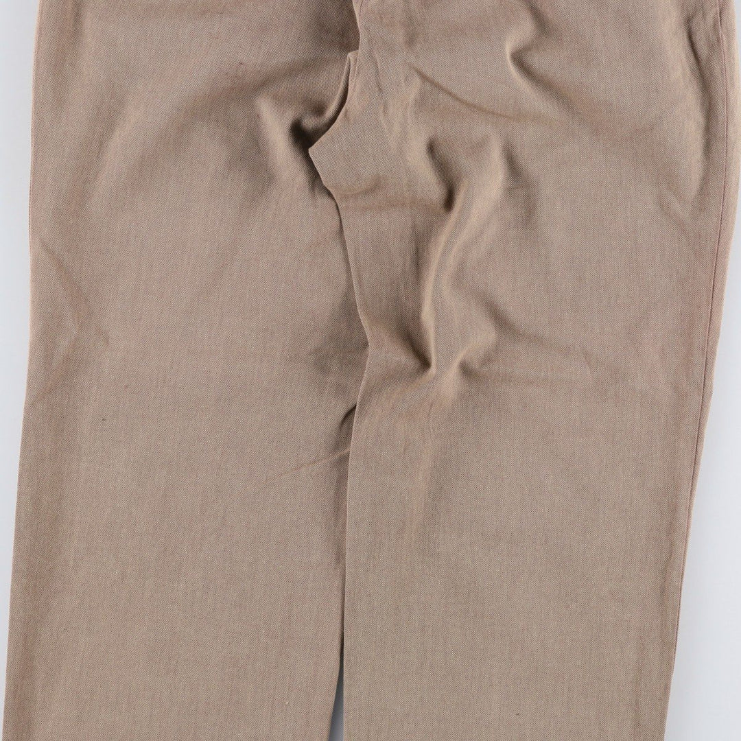 Ralph Lauren POLO by Ralph Lauren two-pleat slacks, men's size W31 cotton beige type brown Vintage Second Hand
