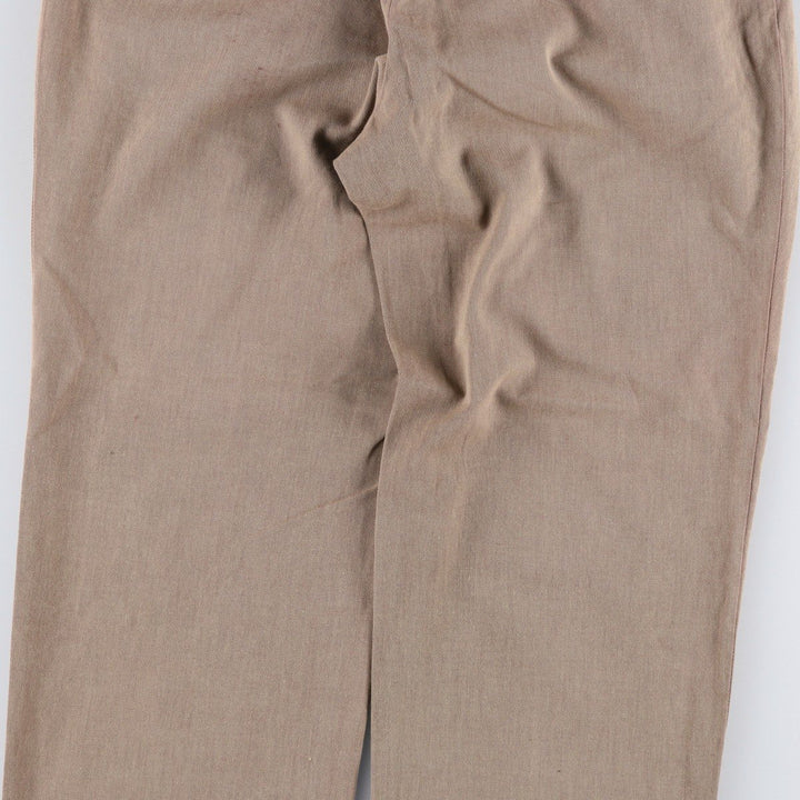 Ralph Lauren POLO by Ralph Lauren two-pleat slacks, men's size W31 cotton beige type brown Vintage Second Hand