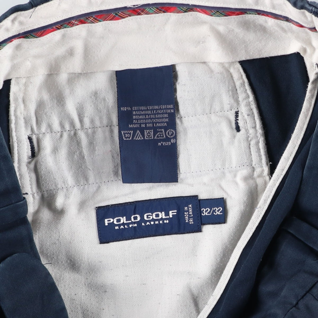 Ralph Lauren POLO GOLF Polo Golf slacks for men, size W34 cotton navy blue type Vintage Second Hand
