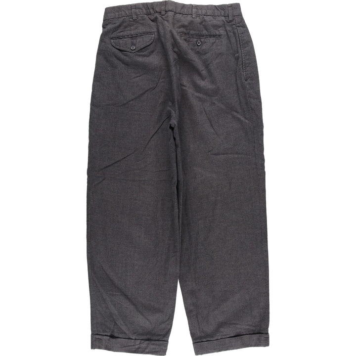 Ralph Lauren POLO by Ralph Lauren Men's Two-Pleated Slacks, Size W30 cotton gray type Vintage Second Hand