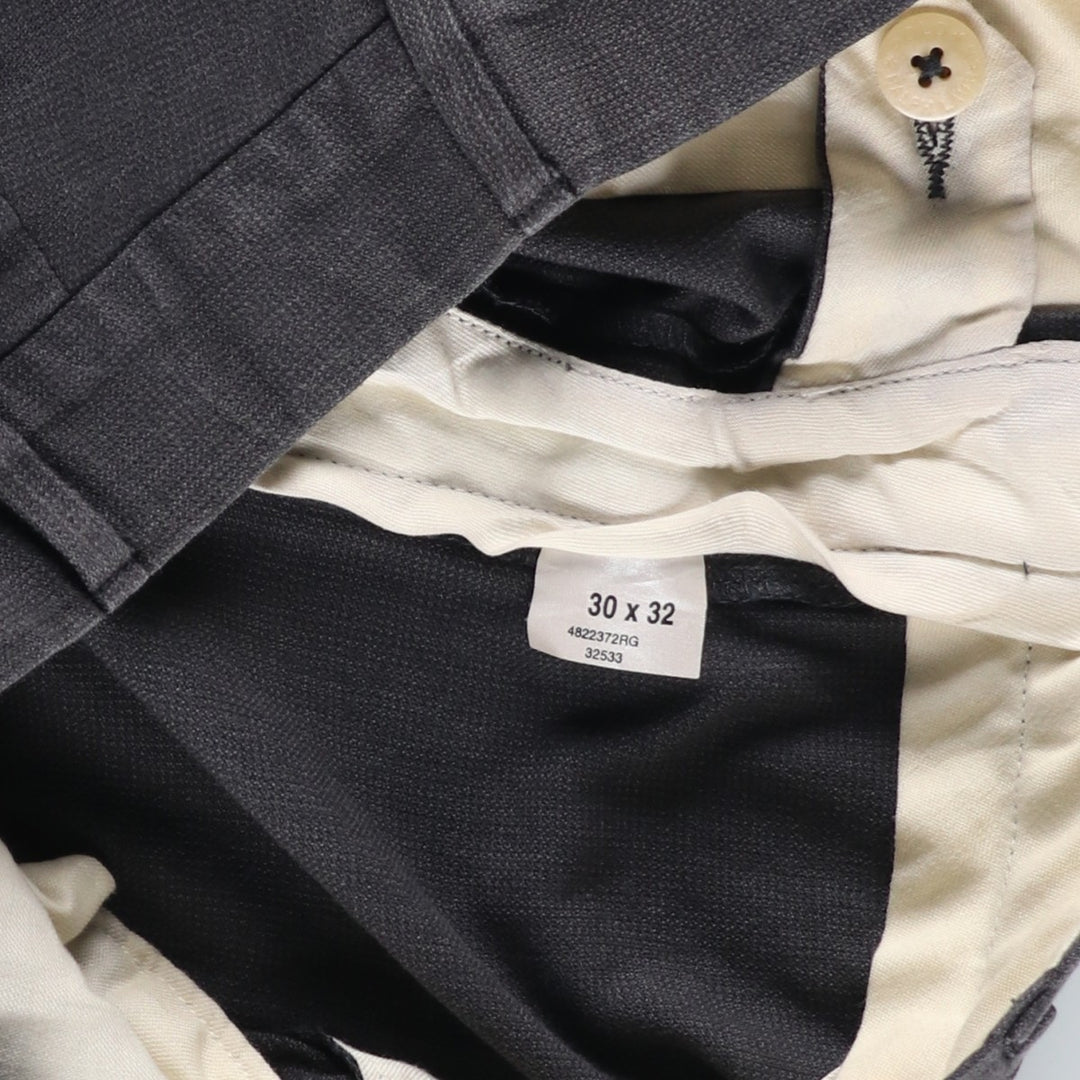 Ralph Lauren POLO by Ralph Lauren two-pleat slacks, men's size W29 cotton gray type Vintage Second Hand