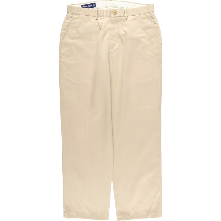 Ralph Lauren POLO GOLF Men's Cotton Slacks, Size W34 Pima Cotton Beige type Vintage Second Hand