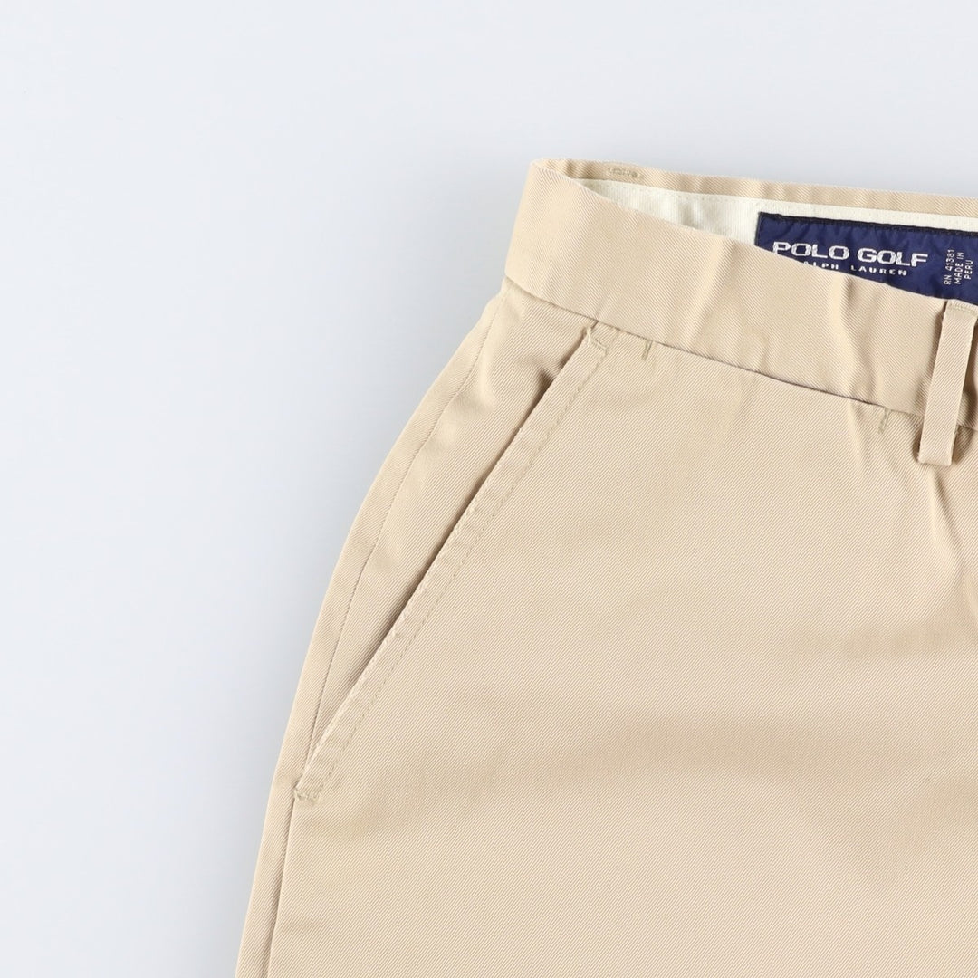 Ralph Lauren POLO GOLF Men's Cotton Slacks, Size W34 Pima Cotton Beige type Vintage Second Hand