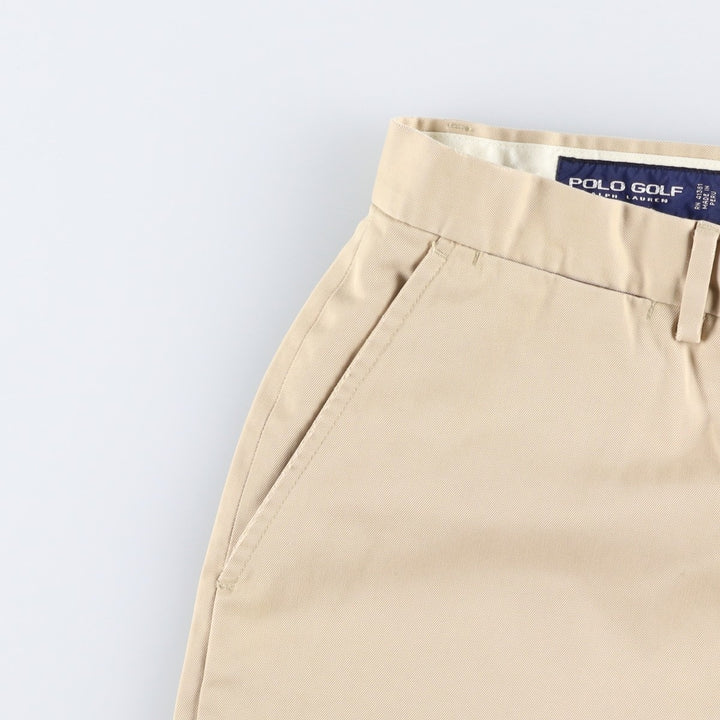 Ralph Lauren POLO GOLF Men's Cotton Slacks, Size W34 Pima Cotton Beige type Vintage Second Hand