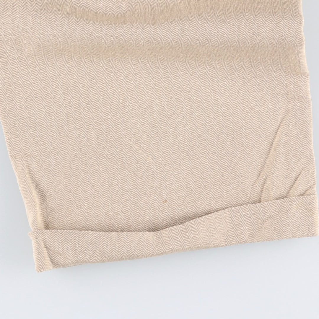 Ralph Lauren POLO by Ralph Lauren Two-pleat slacks pants for men, size W34 cotton Beige type Vintage Second Hand
