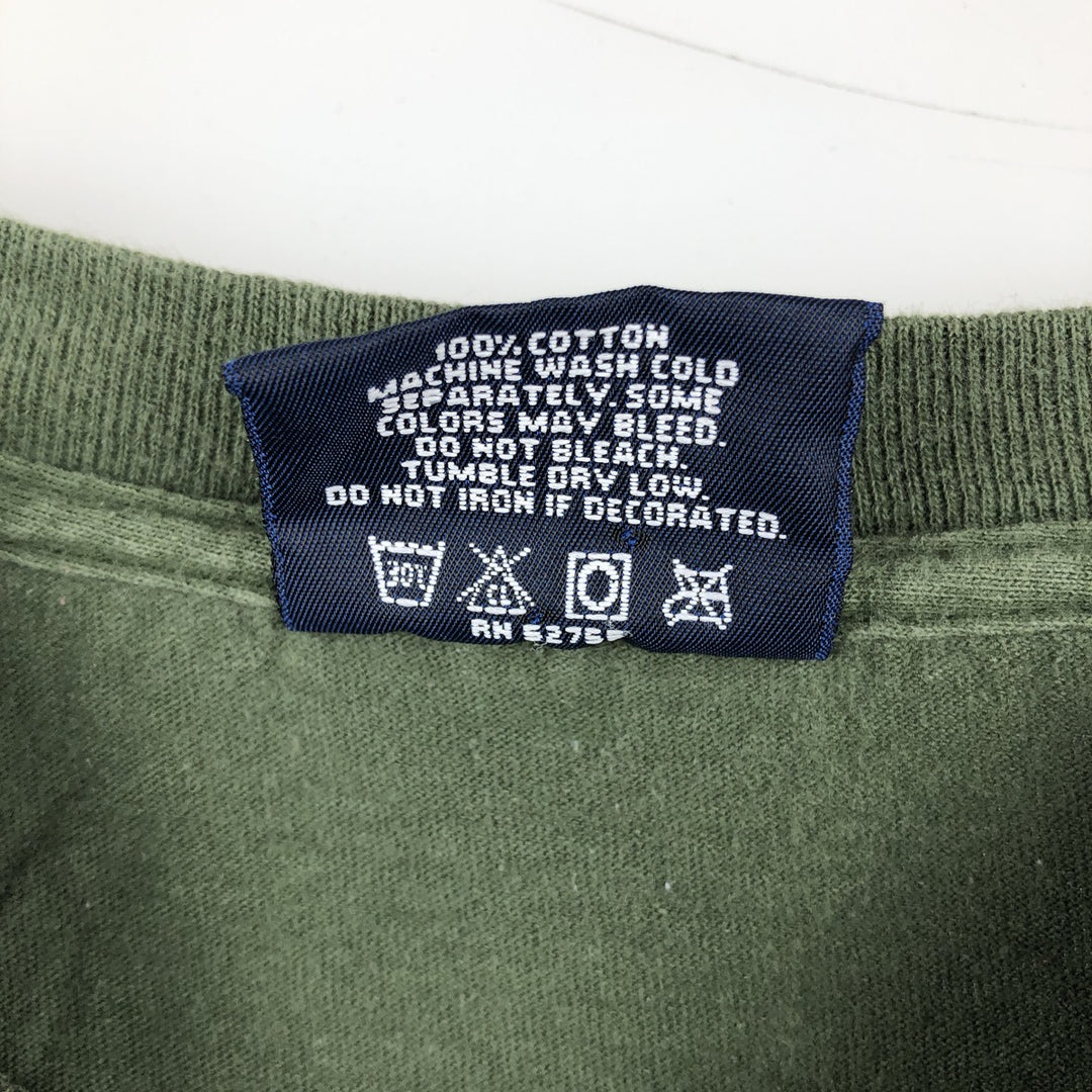 90'S Jansport Vintage Long Sleeve T-Shirt, Made in USA, Men's Size Medium cotton Green type dark green Vintage Second Hand