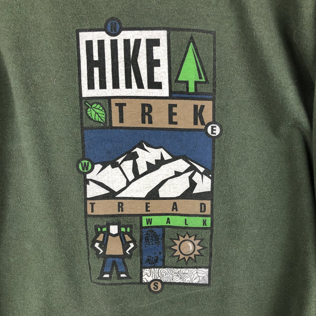 90'S Jansport Vintage Long Sleeve T-Shirt, Made in USA, Men's Size Medium cotton Green type dark green Vintage Second Hand