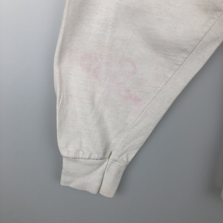 90'S All Sport Long Sleeve T-Shirt, Made in USA, Men's XL cotton white type Vintage Second Hand