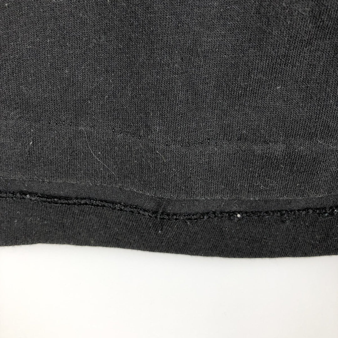90'S Tee Jays HEF-T Long Sleeve T-Shirt, Made in USA, Men's Size Medium cotton black type Vintage Second Hand