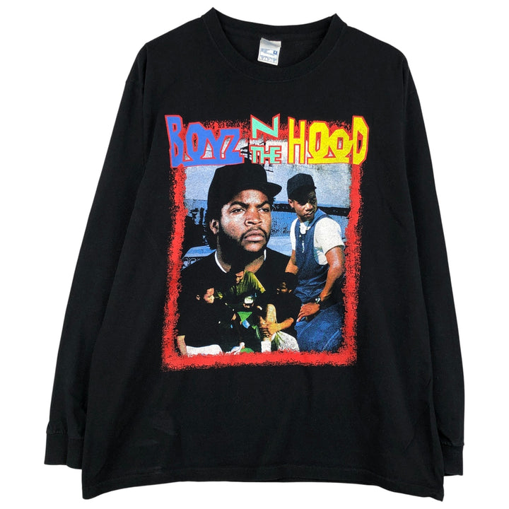 YAZBEK Boyz n the Hood Movie Long Sleeve T-Shirt, Men's Size L cotton black type Vintage Second Hand