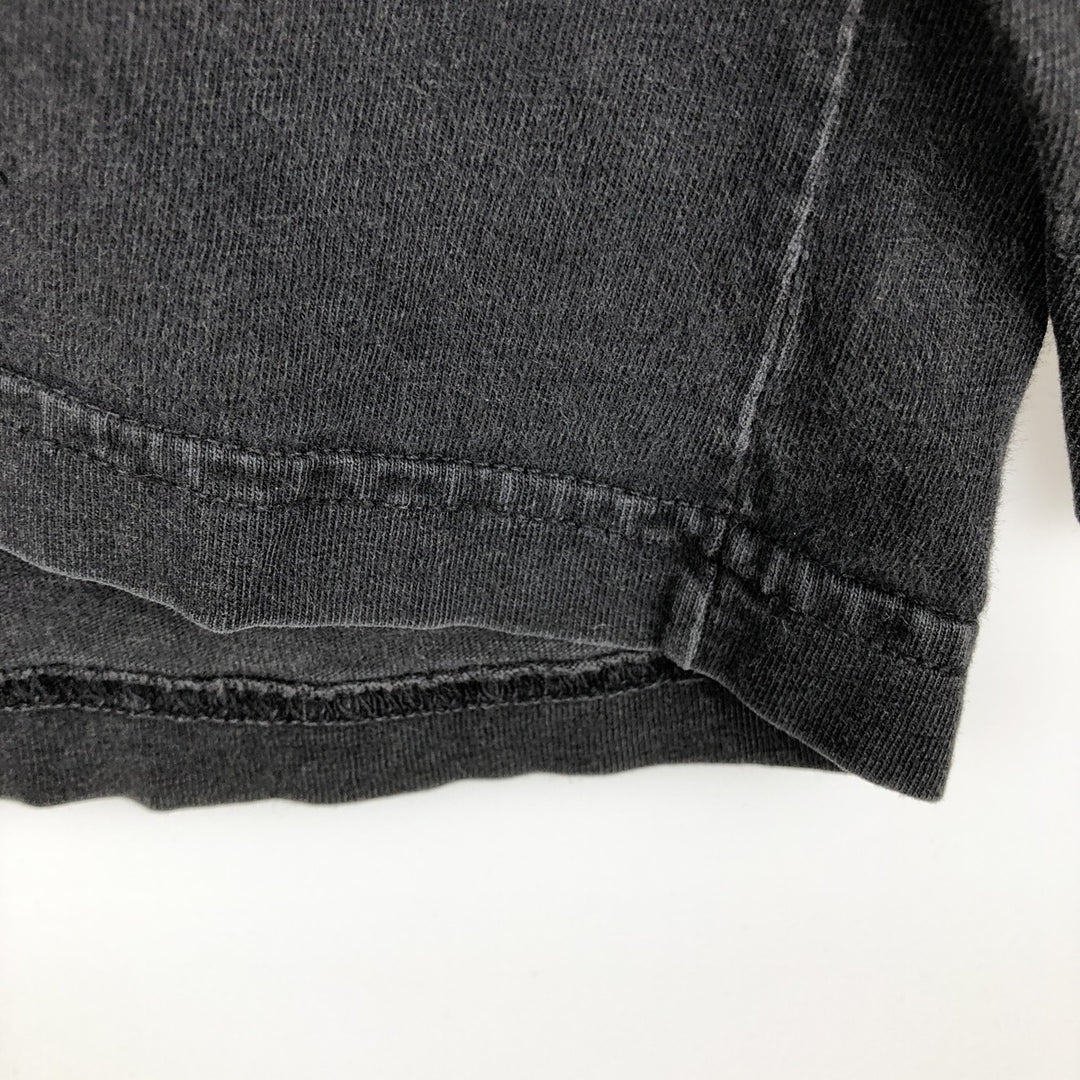 bum long T-shirt, men's size M cotton black type Vintage Second Hand