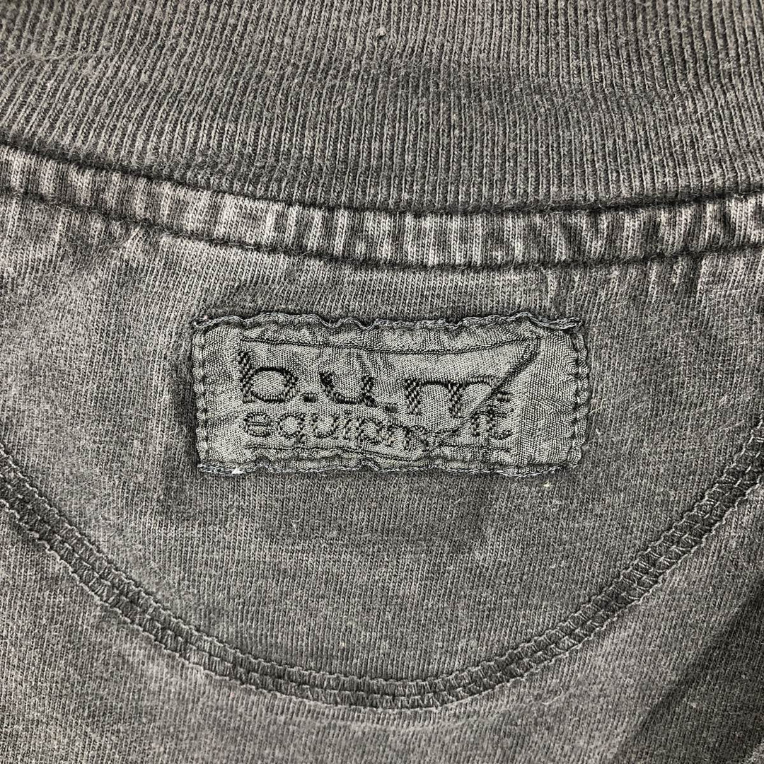 bum long T-shirt, men's size M cotton black type Vintage Second Hand