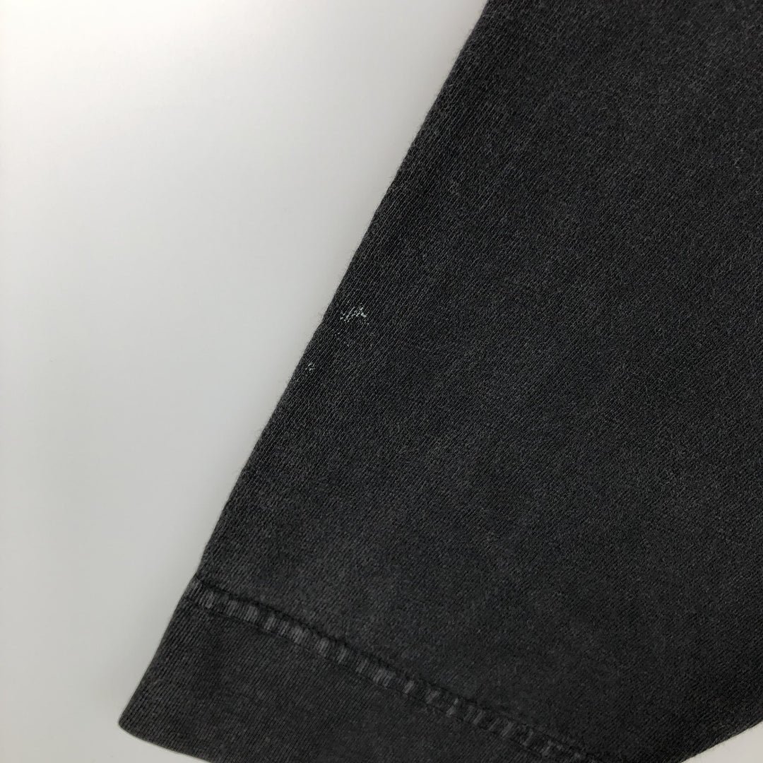 bum long T-shirt, men's size M cotton black type Vintage Second Hand