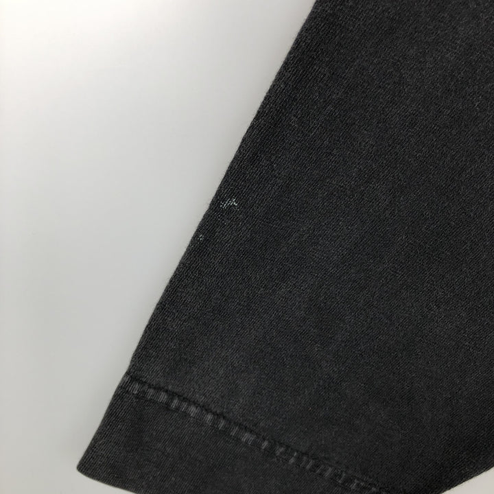 bum long T-shirt, men's size M cotton black type Vintage Second Hand