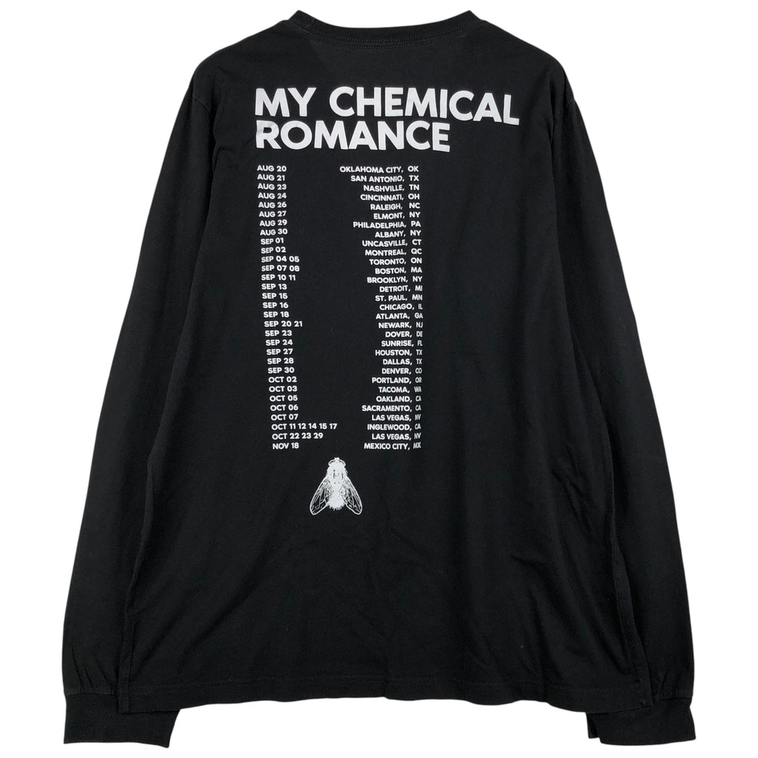 MY CHEMICAL ROMANCE Long Sleeve Band T-Shirt, Men's Size XL cotton black type Vintage Second Hand