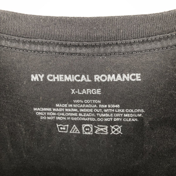 MY CHEMICAL ROMANCE Long Sleeve Band T-Shirt, Men's Size XL cotton black type Vintage Second Hand