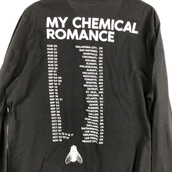 MY CHEMICAL ROMANCE Long Sleeve Band T-Shirt, Men's Size XL cotton black type Vintage Second Hand