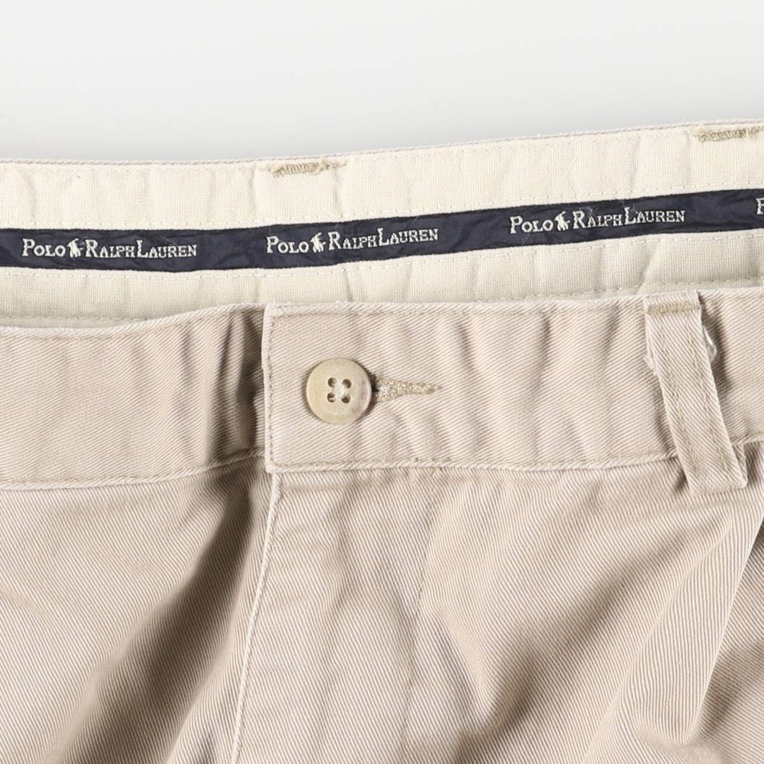 Ralph Lauren Polo Ralph Lauren Two-pleat Chino Pants for Men, W34 equivalent cotton Beige type Vintage Second Hand