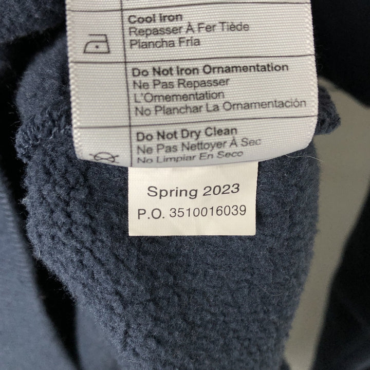 Carhartt Loose Fit Half-Zip Hoodie, Men's Size L cotton navy blue type Vintage Second Hand