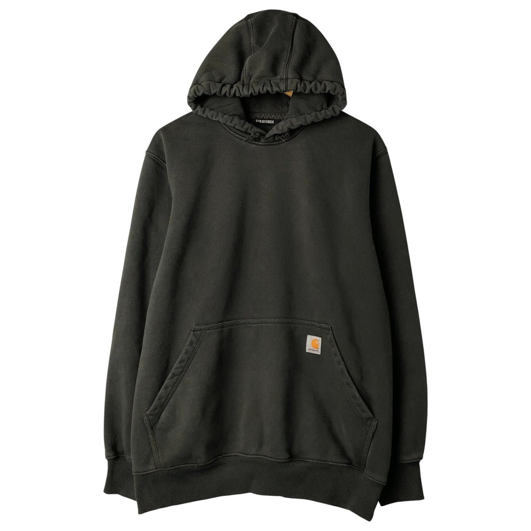 Carhartt Loose Fit Rain Defender Pullover Hoodie, Men's Size Medium cotton Green type dark green Vintage Second Hand