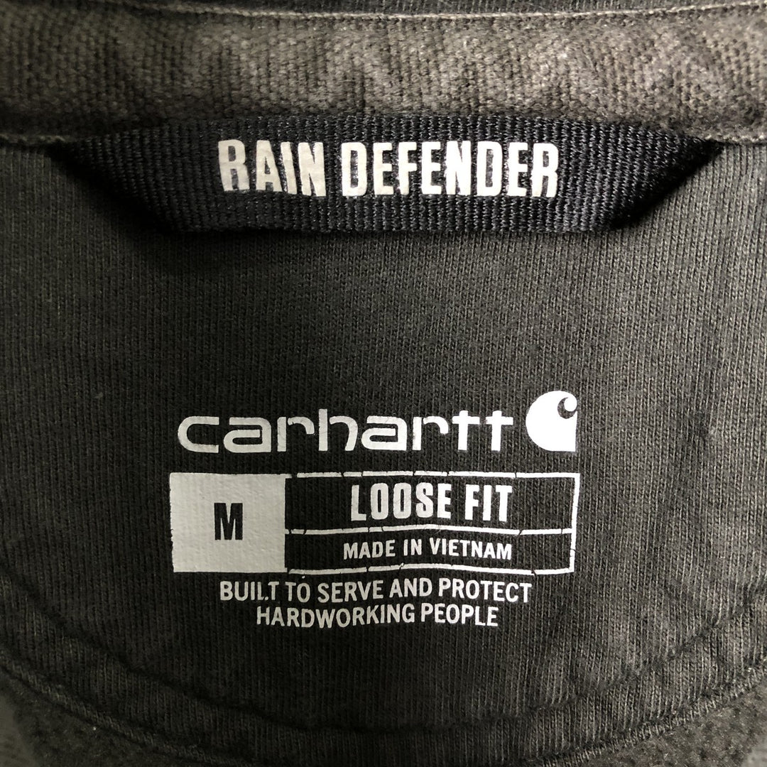 Carhartt Loose Fit Rain Defender Pullover Hoodie, Men's Size Medium cotton Green type dark green Vintage Second Hand