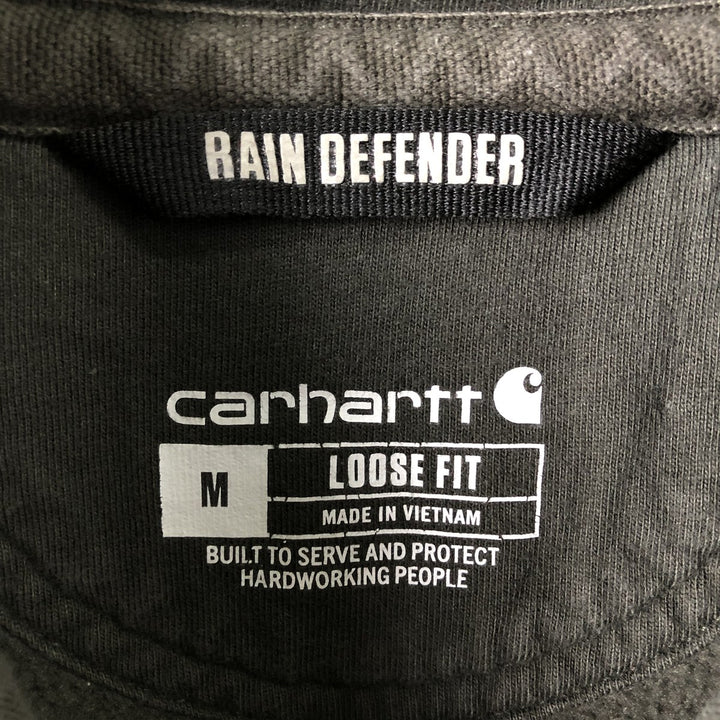 Carhartt Loose Fit Rain Defender Pullover Hoodie, Men's Size Medium cotton Green type dark green Vintage Second Hand