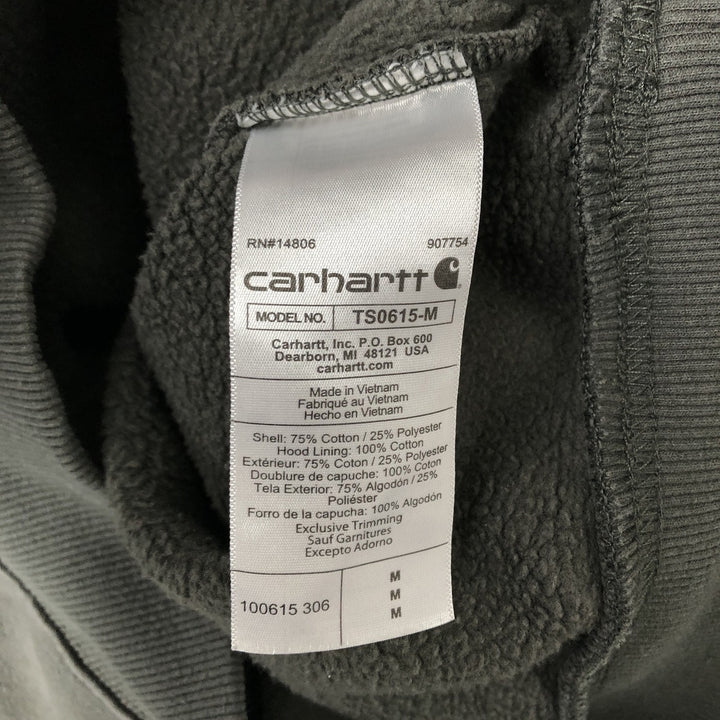 Carhartt Loose Fit Rain Defender Pullover Hoodie, Men's Size Medium cotton Green type dark green Vintage Second Hand