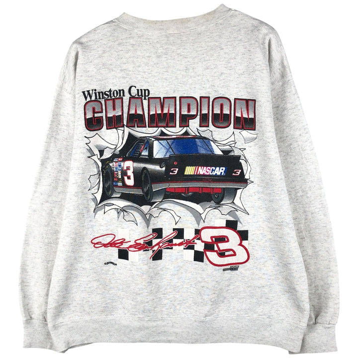 Vintage 90'S Nutmeg print sweatshirt, made in the USA, size L, men's cotton gray type Vintage Second Hand