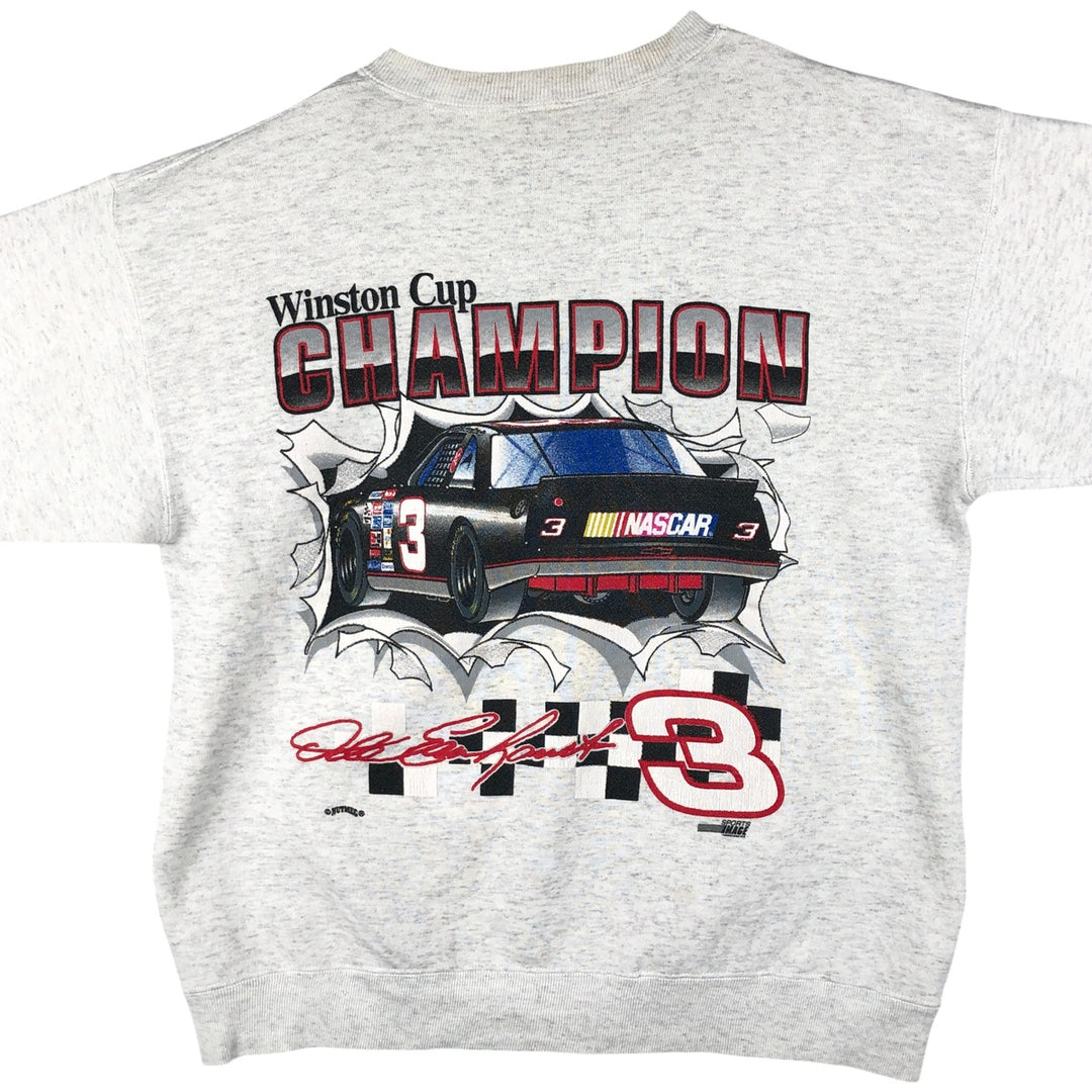 Vintage 90'S Nutmeg print sweatshirt, made in the USA, size L, men's cotton gray type Vintage Second Hand