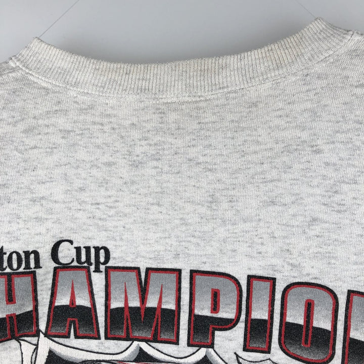 Vintage 90'S Nutmeg print sweatshirt, made in the USA, size L, men's cotton gray type Vintage Second Hand