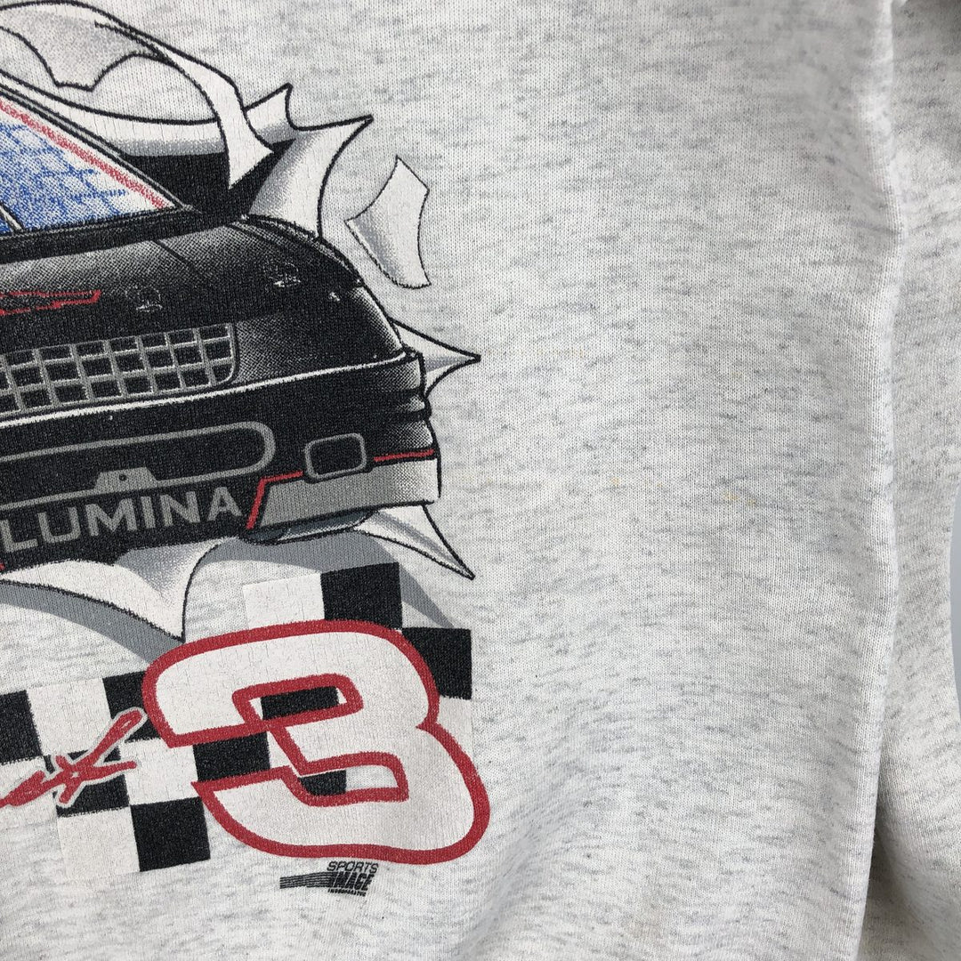 Vintage 90'S Nutmeg print sweatshirt, made in the USA, size L, men's cotton gray type Vintage Second Hand