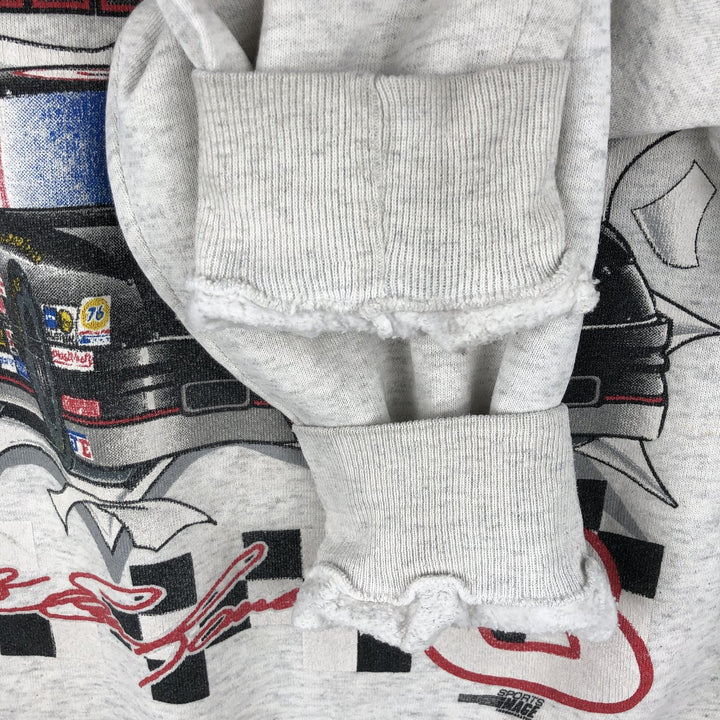 Vintage 90'S Nutmeg print sweatshirt, made in the USA, size L, men's cotton gray type Vintage Second Hand
