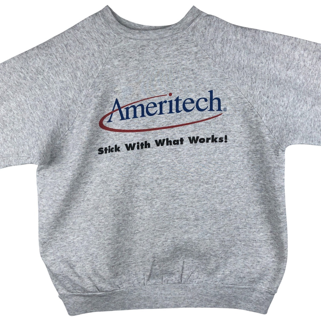 90s-00'S Hanes Printed Sweatshirt, Men's Size XL cotton gray type Vintage Second Hand
