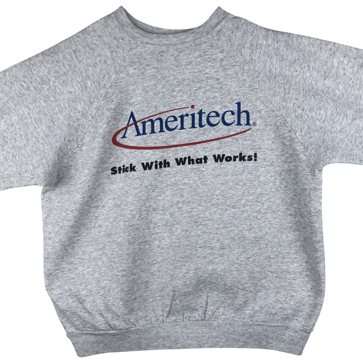 90s-00'S Hanes Printed Sweatshirt, Men's Size XL cotton gray type Vintage Second Hand
