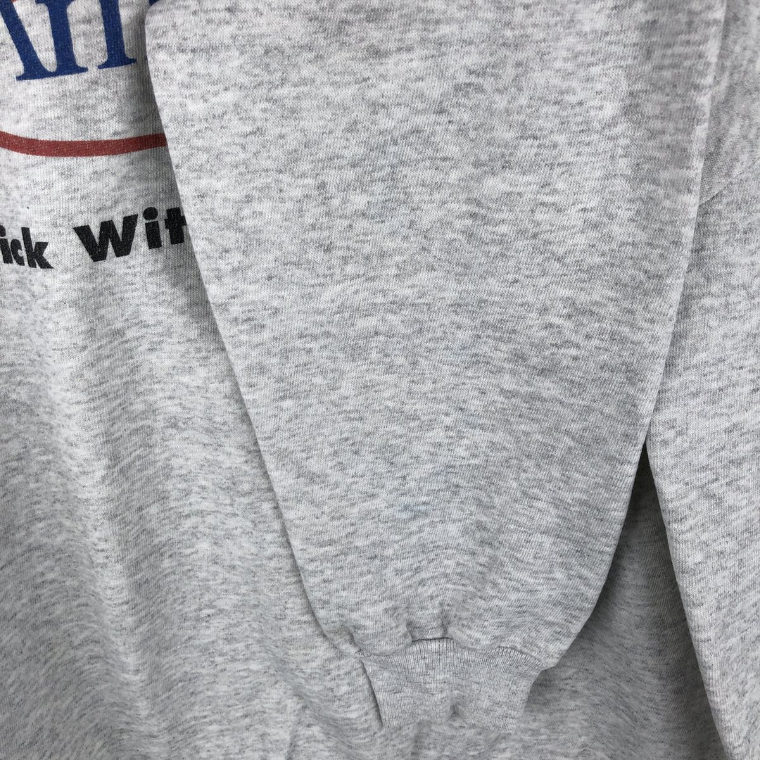 90s-00'S Hanes Printed Sweatshirt, Men's Size XL cotton gray type Vintage Second Hand