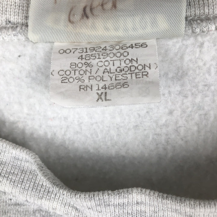 Vintage 90'S Lee Heavy Weight Cotton Blend College Sweatshirt, Made in USA, Men's Size XL cotton gray type Vintage Second Hand